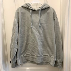zara turquoise thermal lined hoodie (size m)